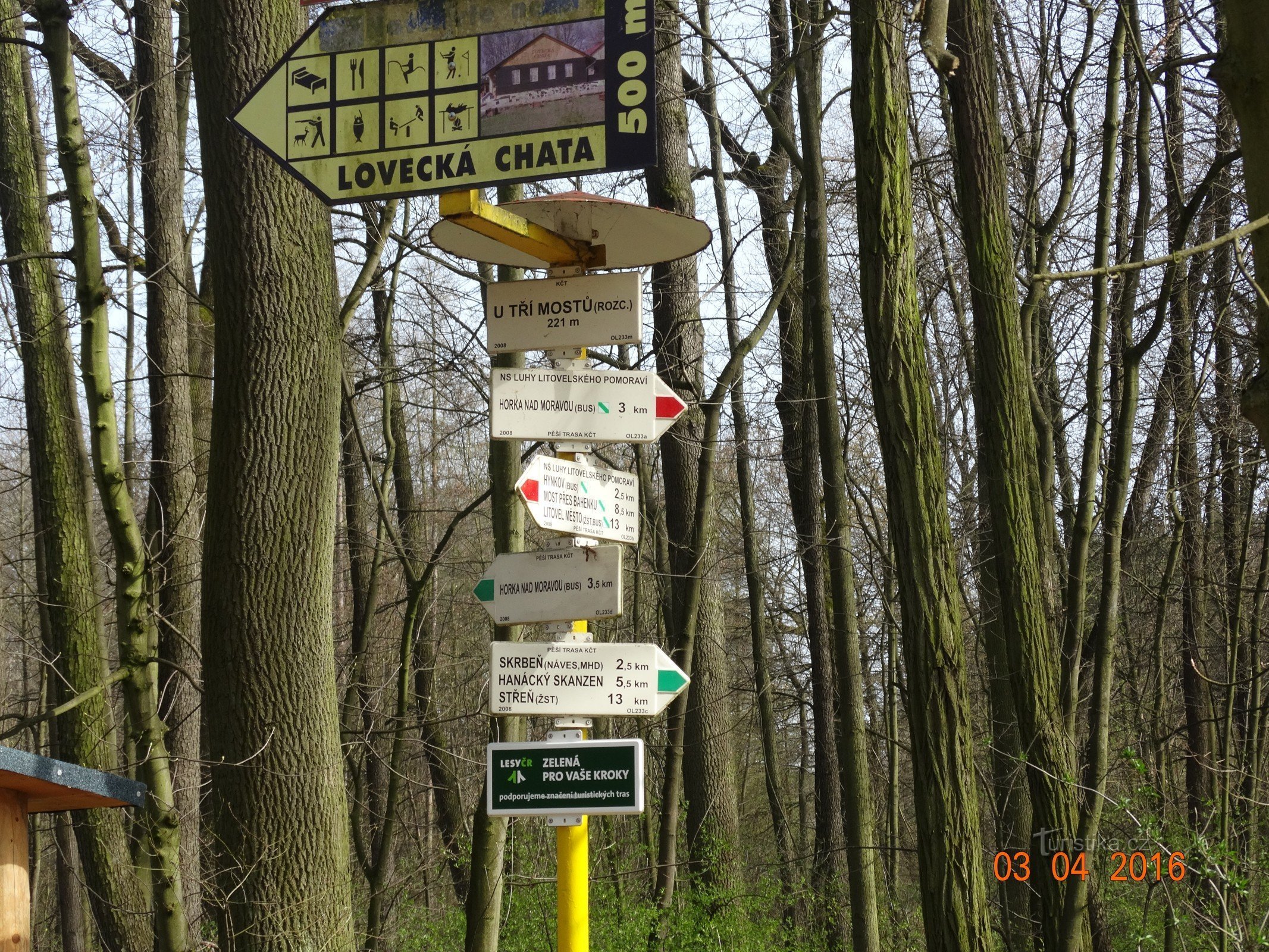 Kruispunt bij de drie bruggen