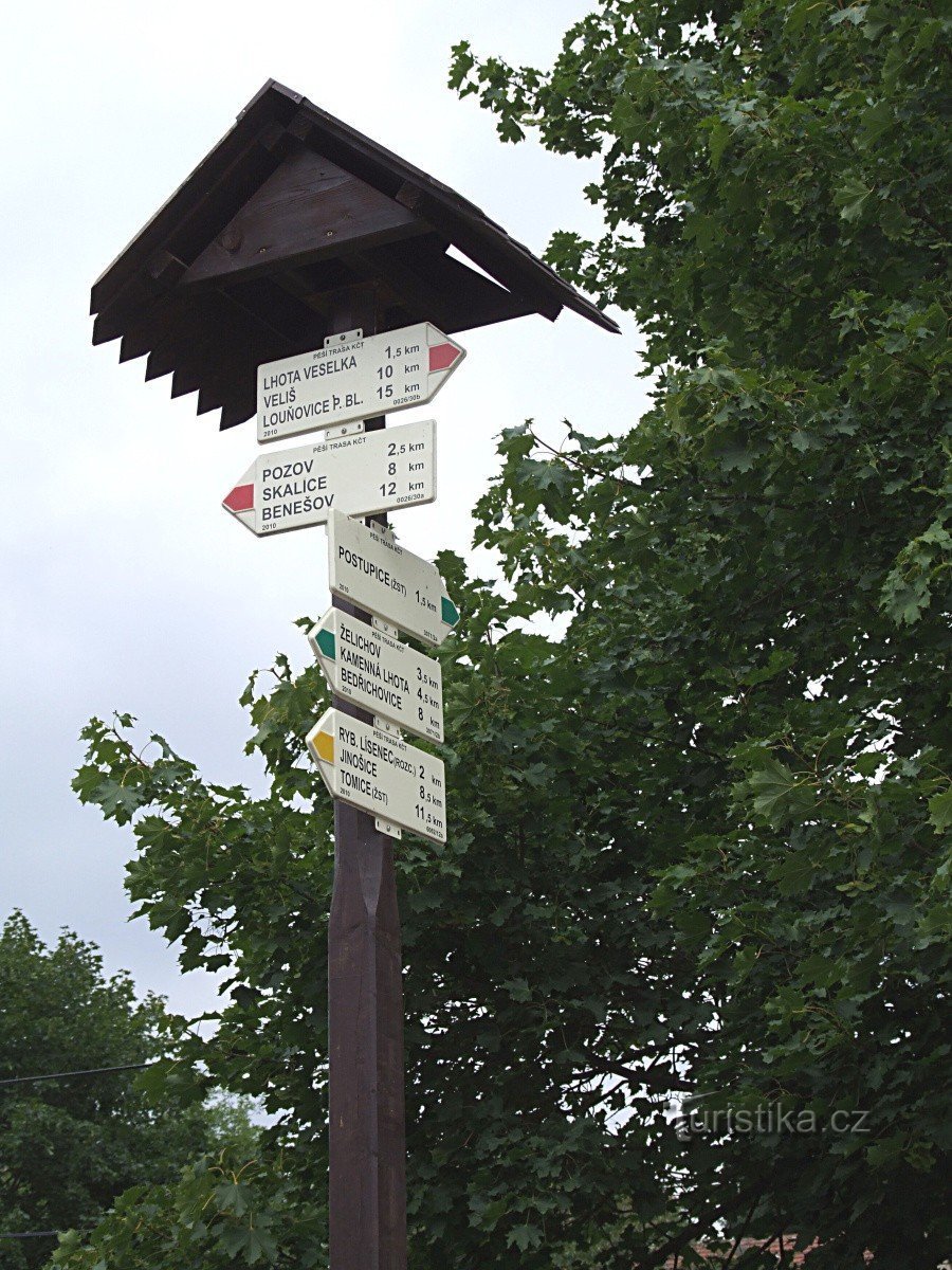 Crossroads in Postupice