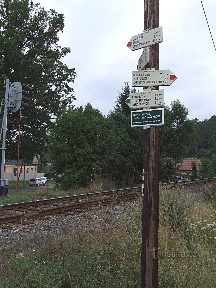 Zruč nad Sázavou crossroads