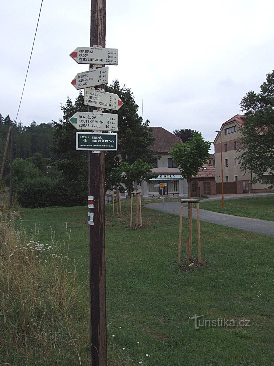 Rozcestí Zruč nad Sázavou