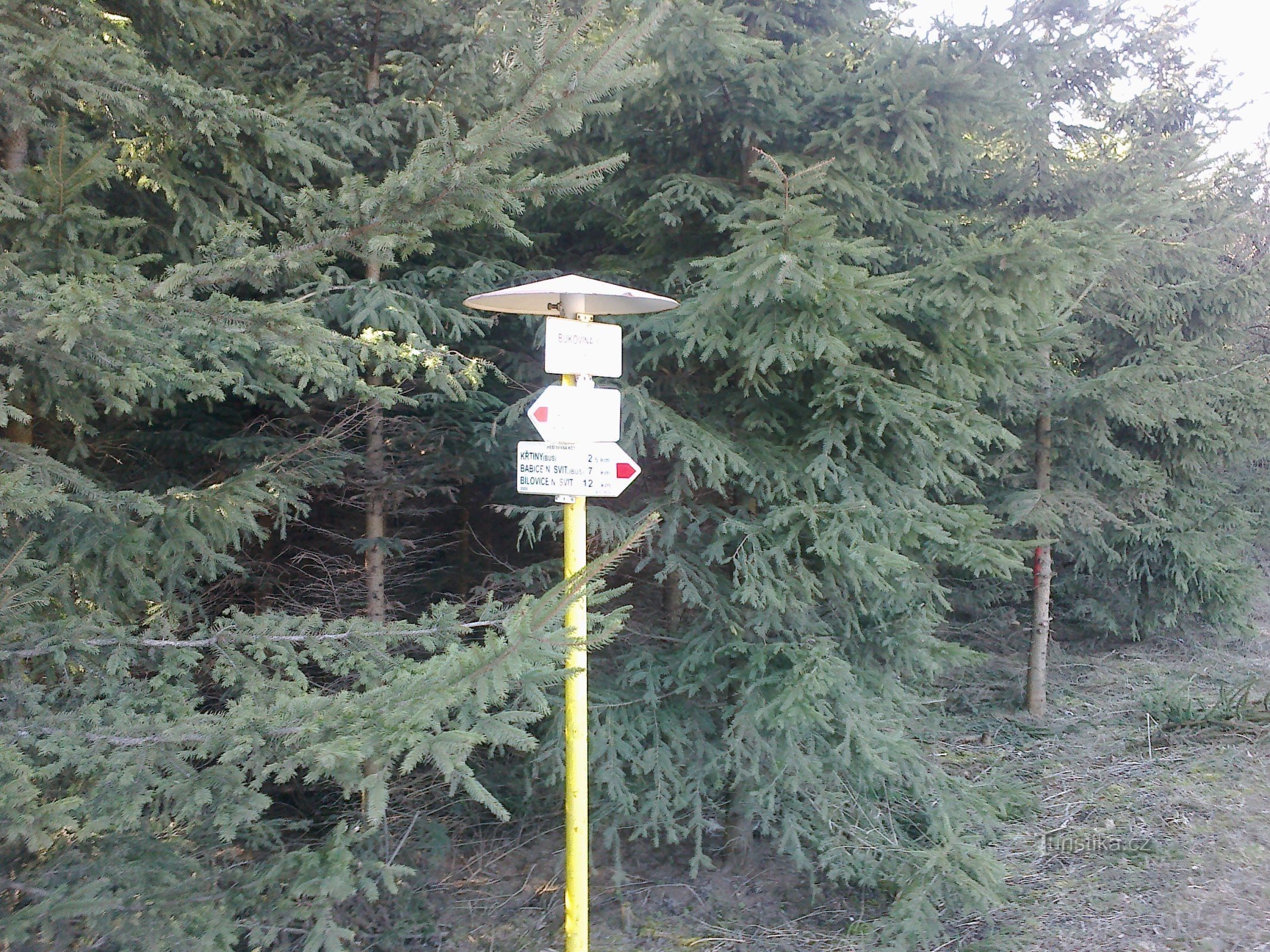 O poste de sinalização