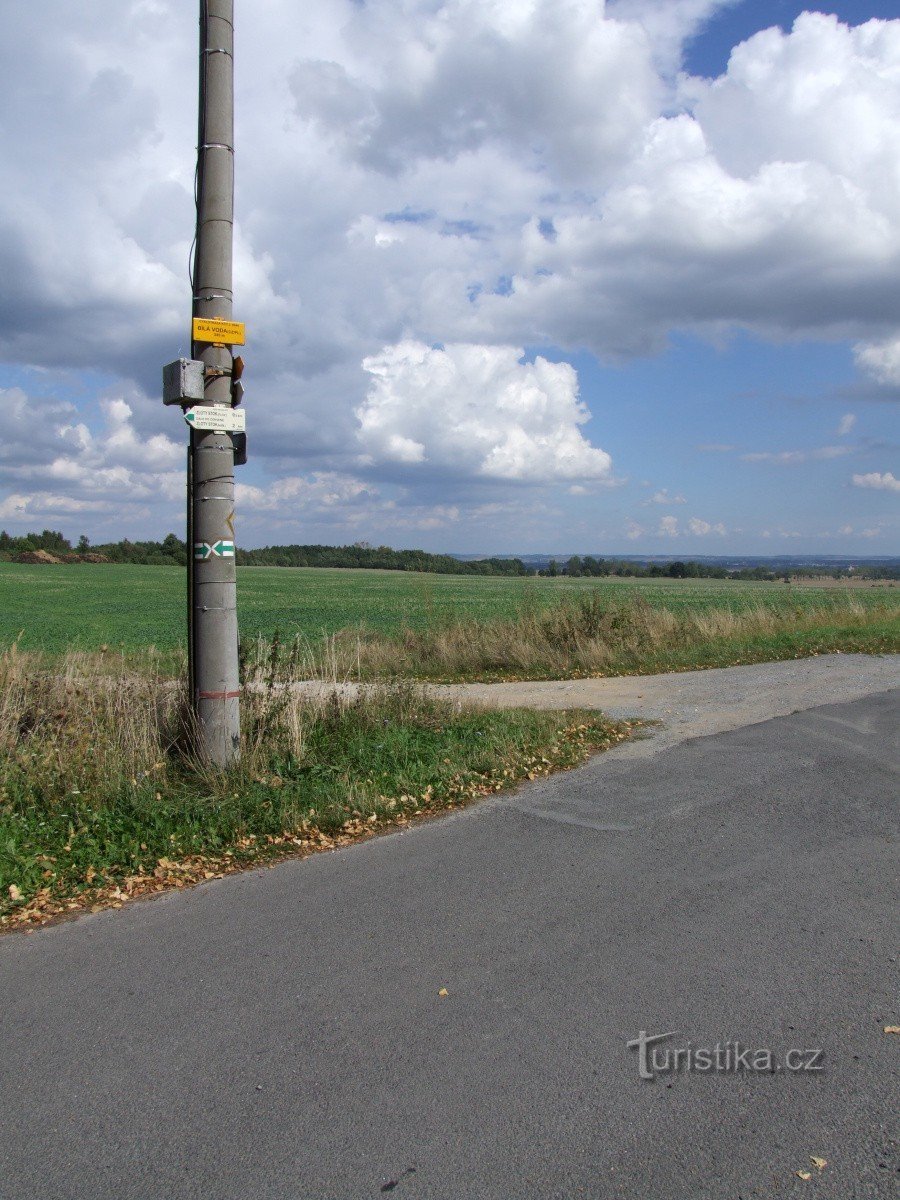 Signpost Bílá Voda - CZ/PL