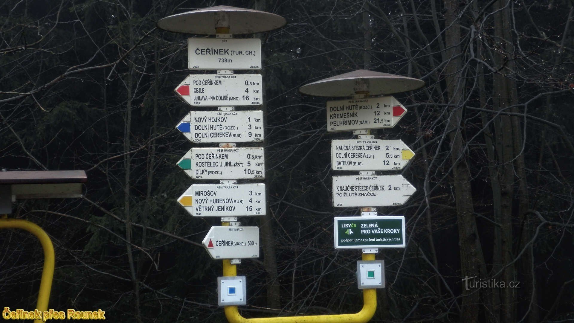 Cerínek signpost