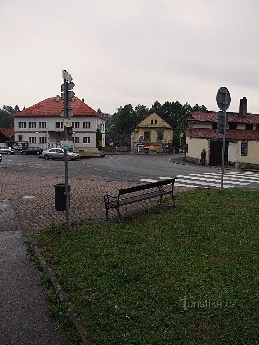 Placa de sinalização Český Šternberk