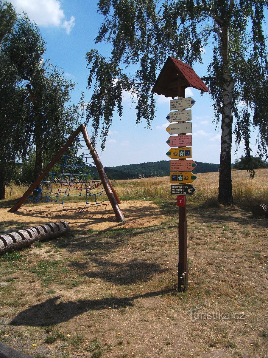 Čížov signpost