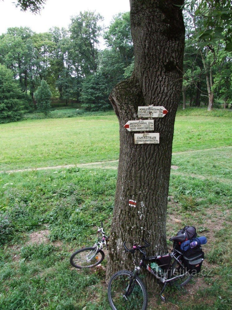 Signpost Cuknštejn - old