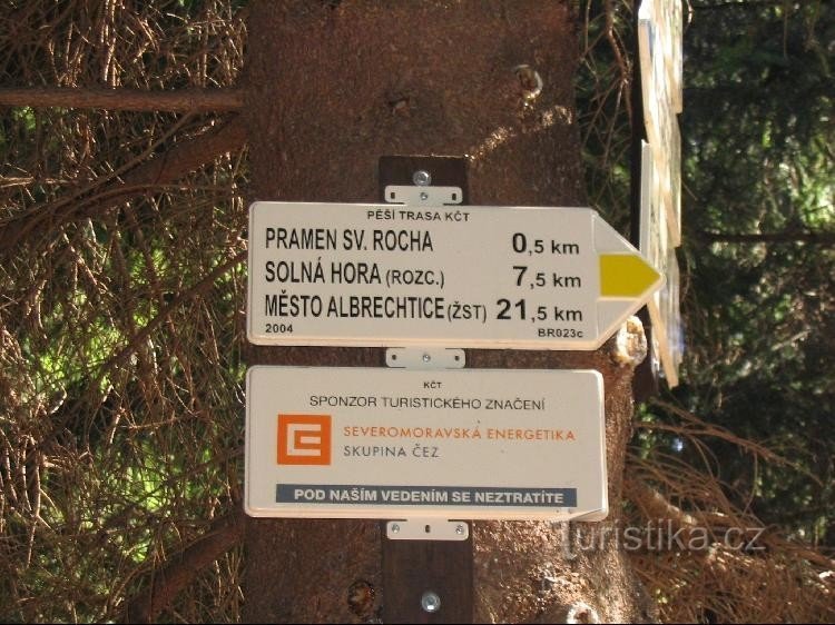 Placa de sinalização - detalhe