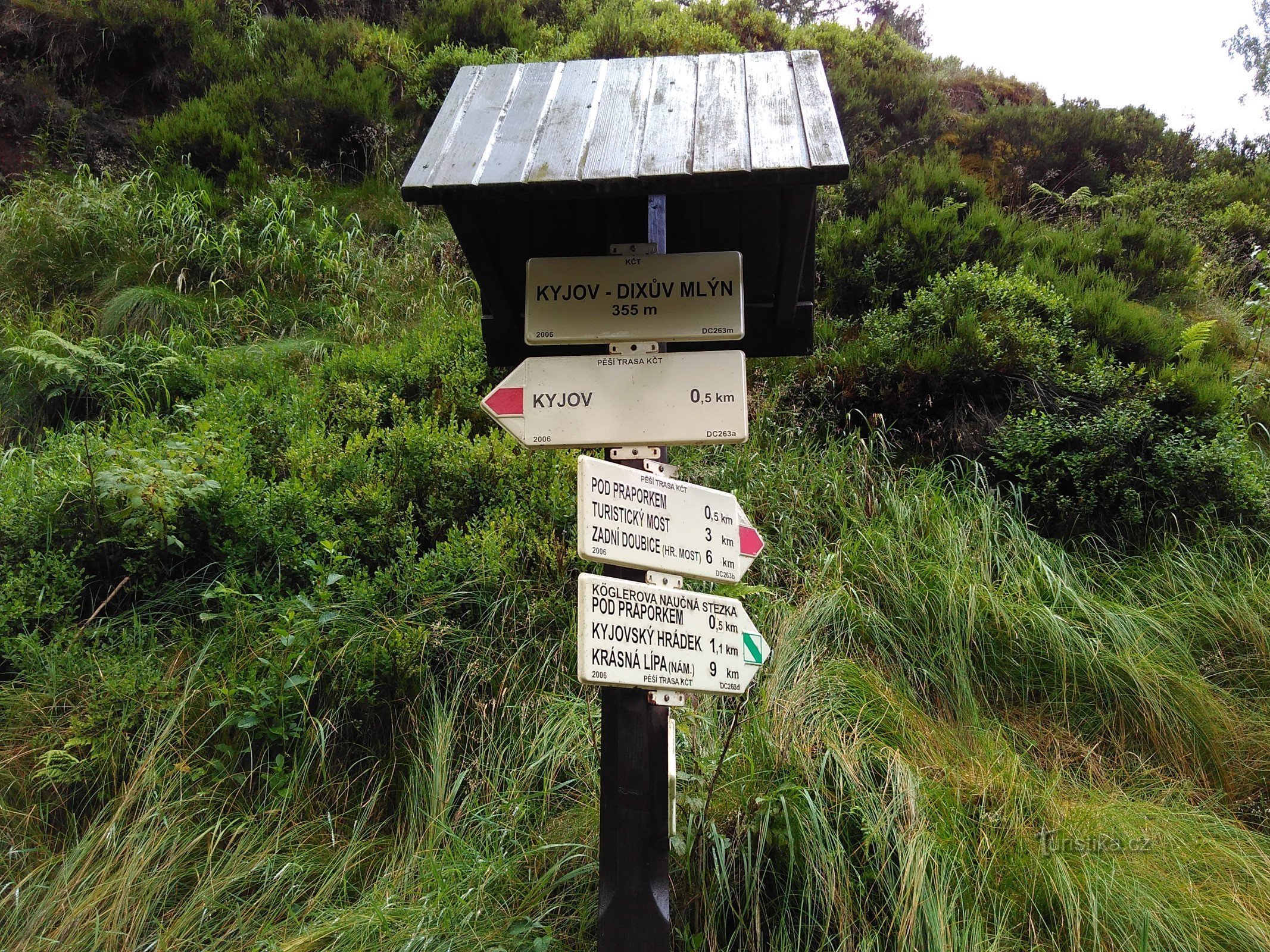 Dix's mill signpost