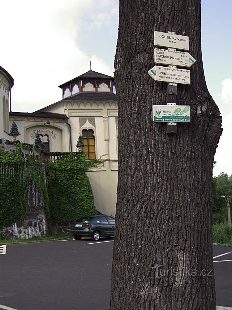 Placa de sinalização Doubi