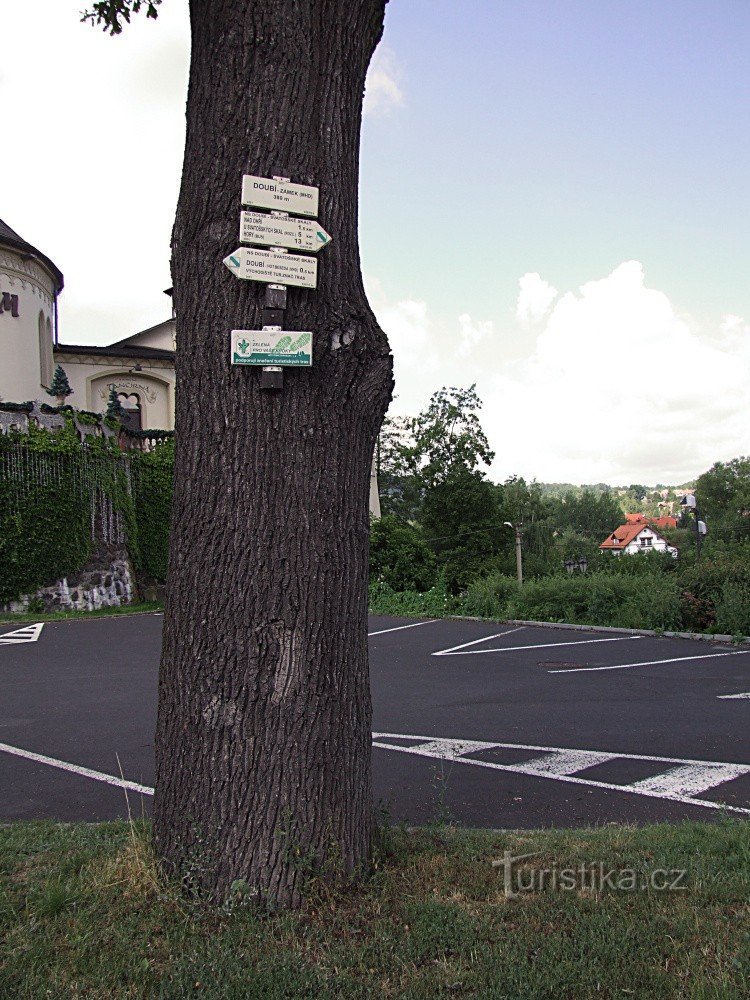 Placa de sinalização Doubi