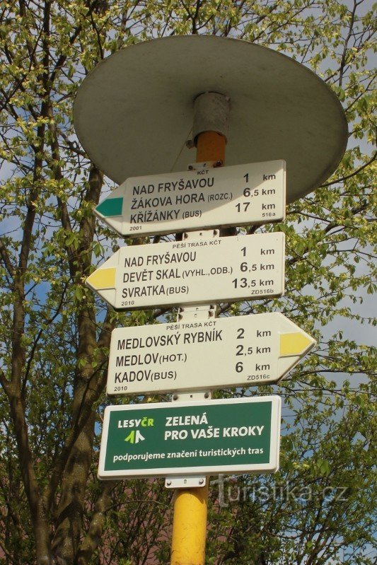 Fryšava signpost