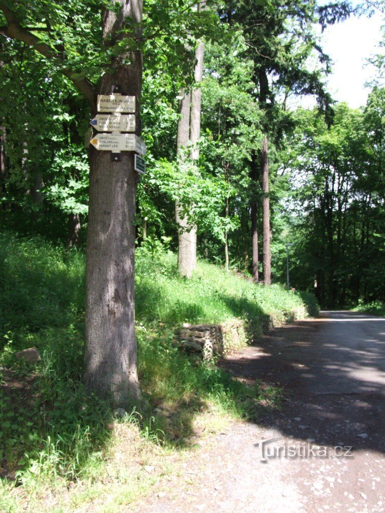 Signpost Hasištejn