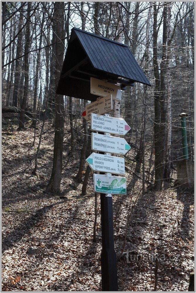 Signpost Hedvíkov