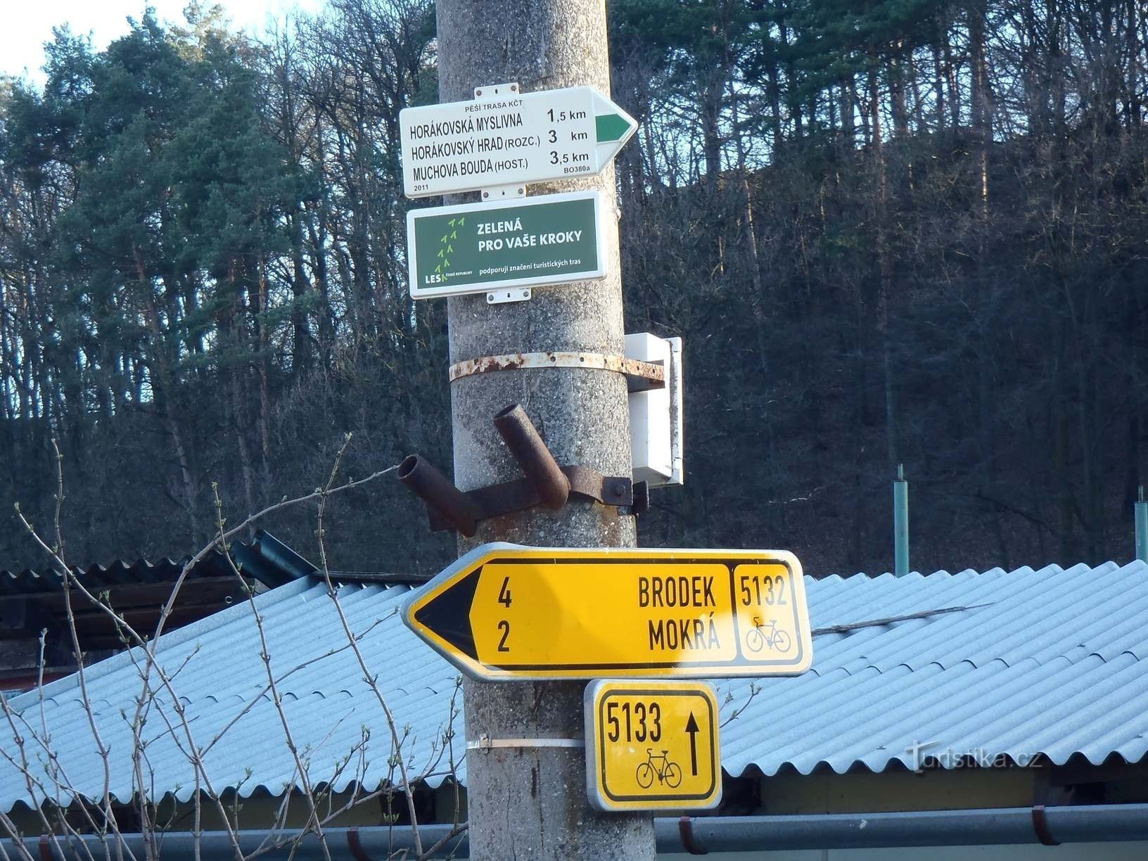 Horákov bus signpost - 25.3.2012