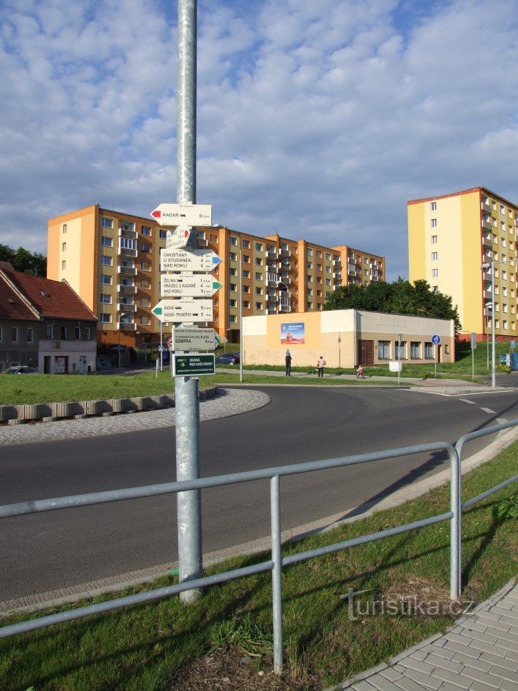 Placa de sinalização Kadaň