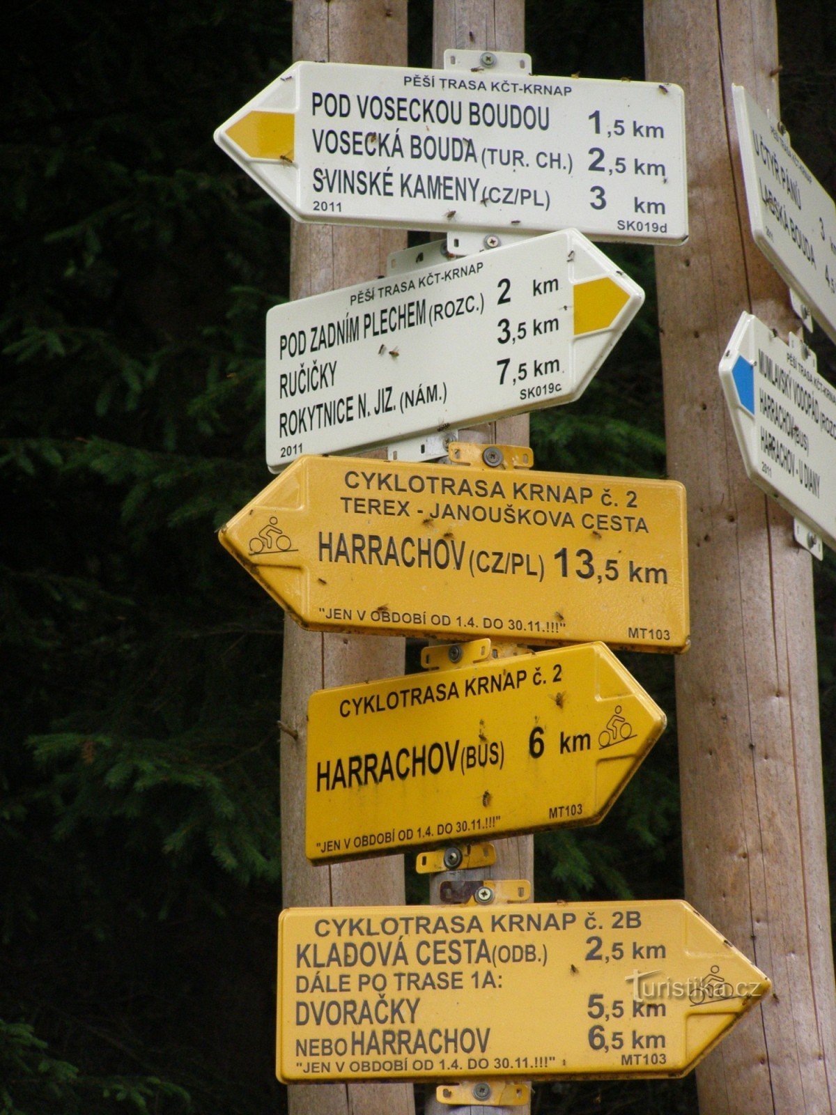Krakonoš breakfast signpost 2