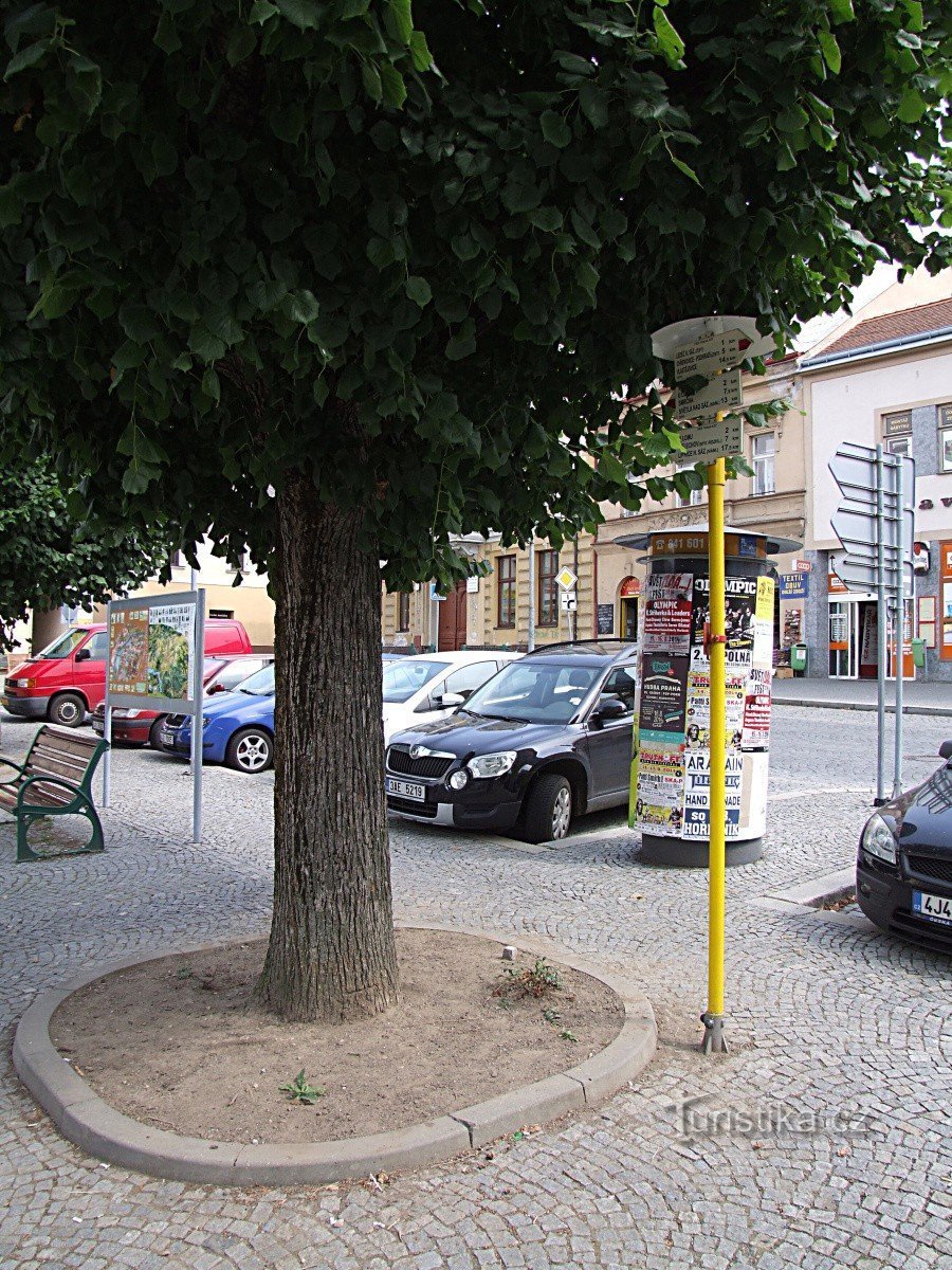 Wegweiser Ledeč nad Sázavou - Platz