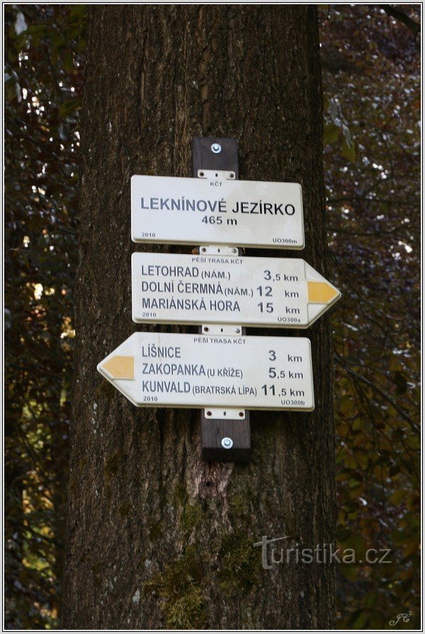 Poste indicador Leknínové jízrko