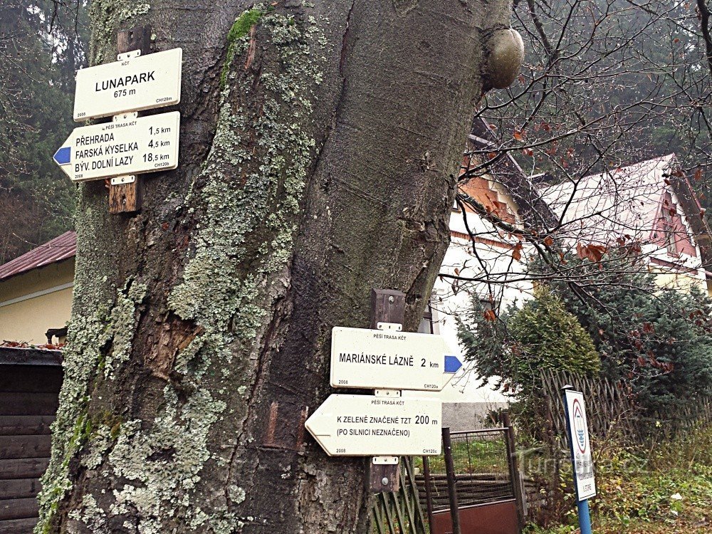 Lunapark signpost