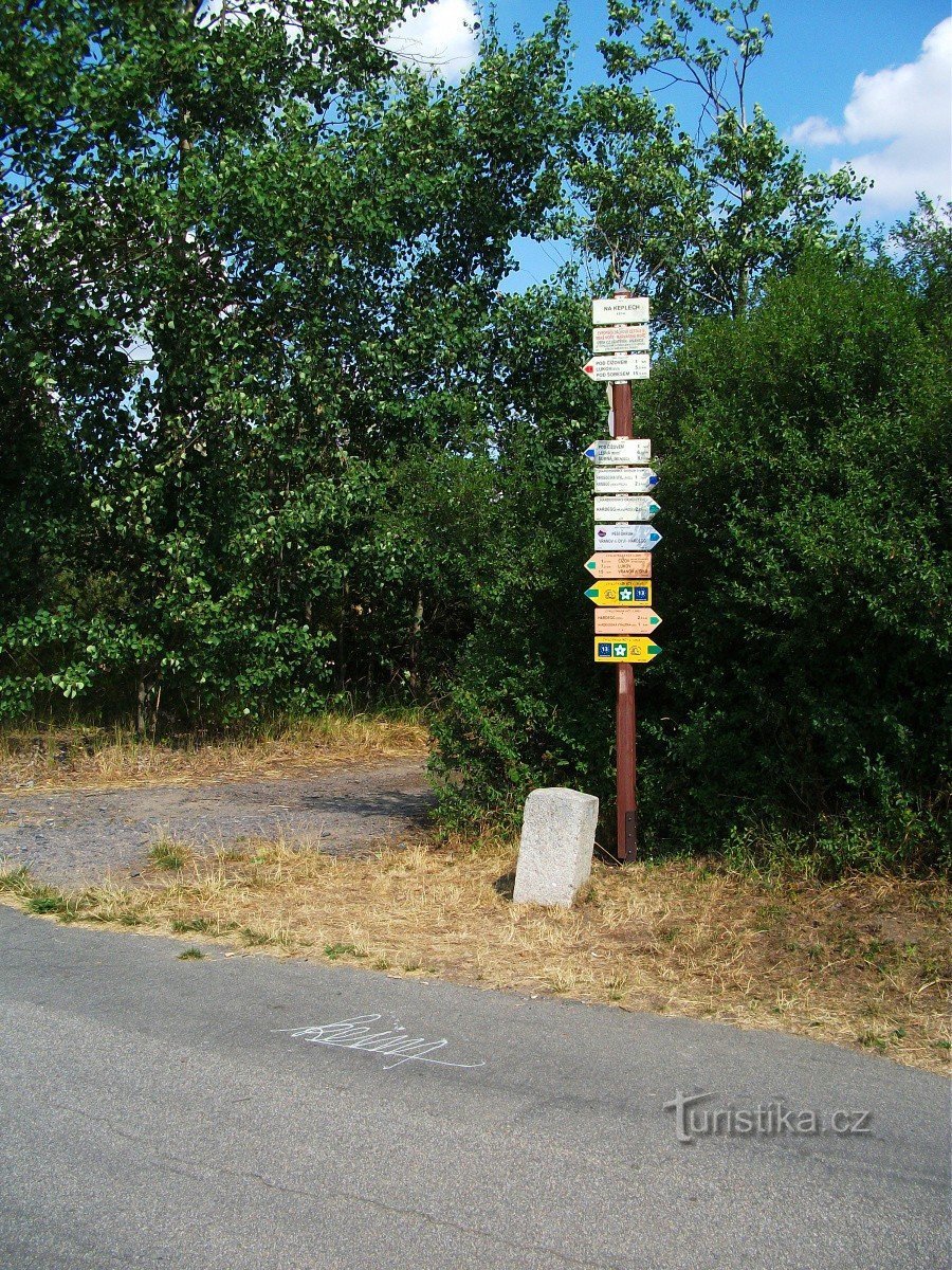 Placa de sinalização em Keplech