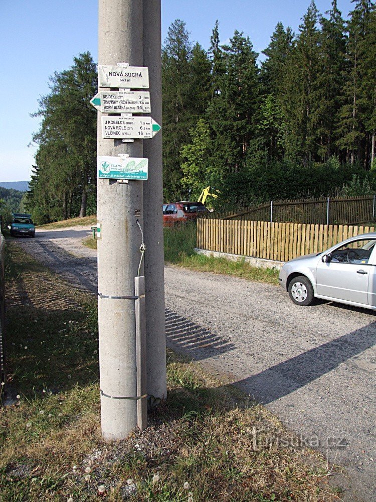 Placa de sinalização Nová Suchá