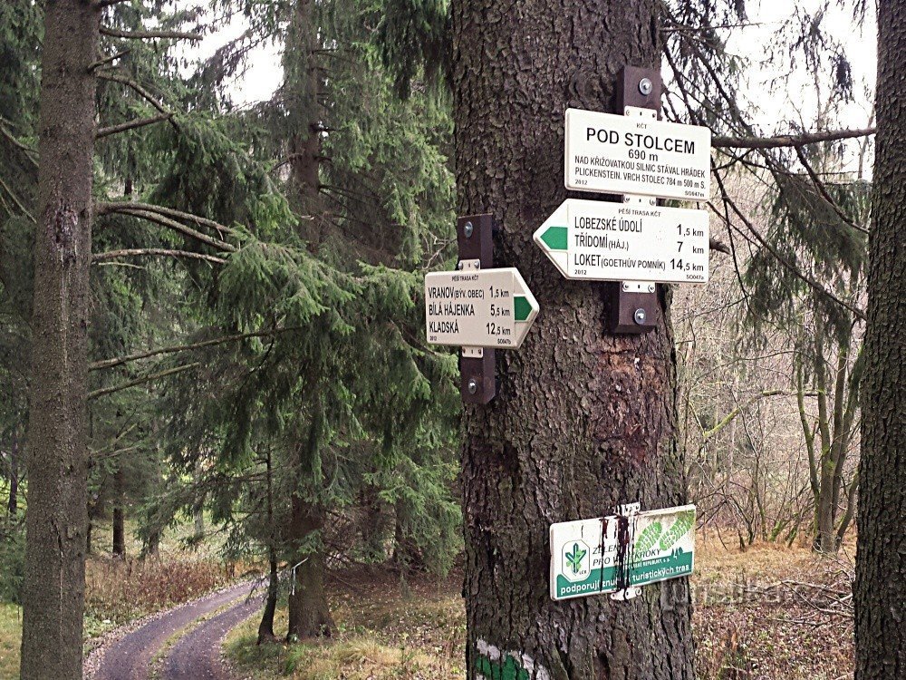 Signpost Under the Chair