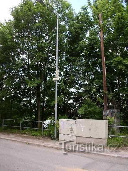 Wegweiser zur Prager Brücke