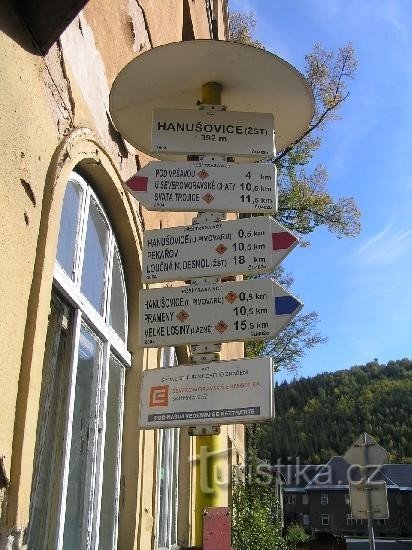 Cartello davanti alla stazione