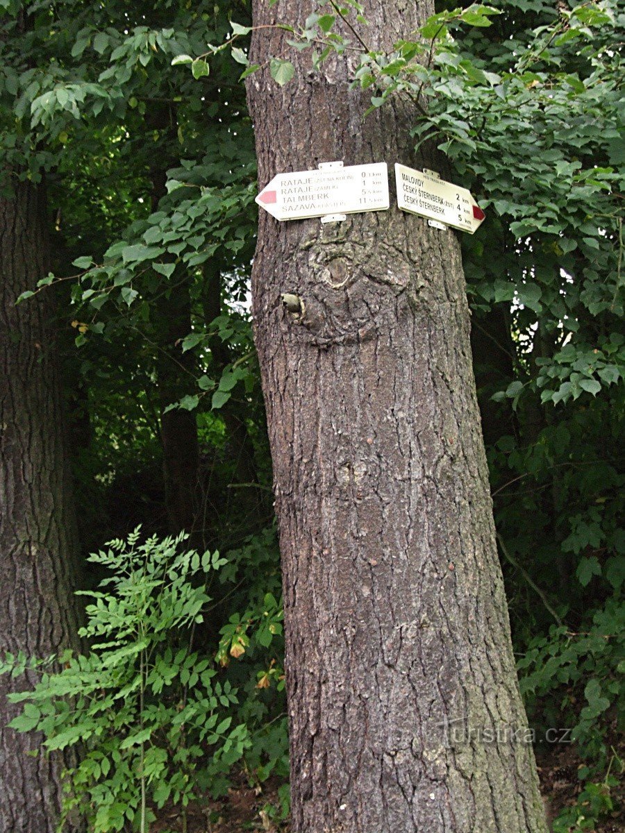 Signpost Rataje nad Sázavou zst.