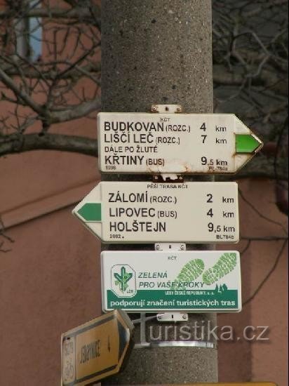 Senetářov signpost