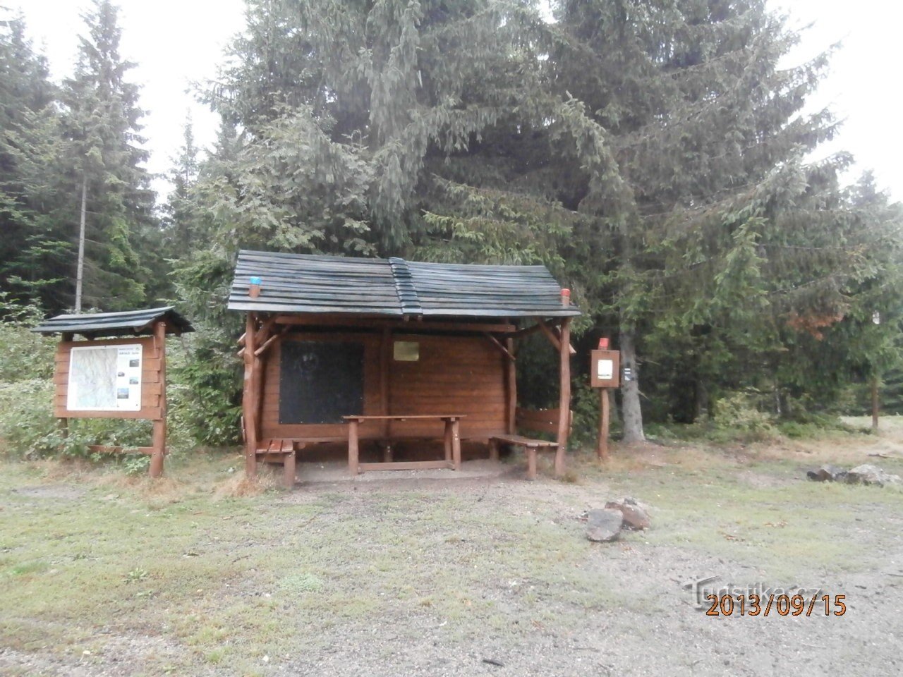 signpost Špičák-southern saddle