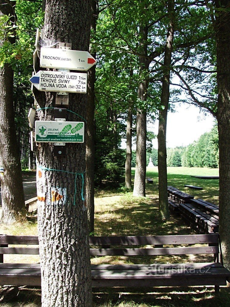 Rozcestník Trocnov - Žižkovo rodiště