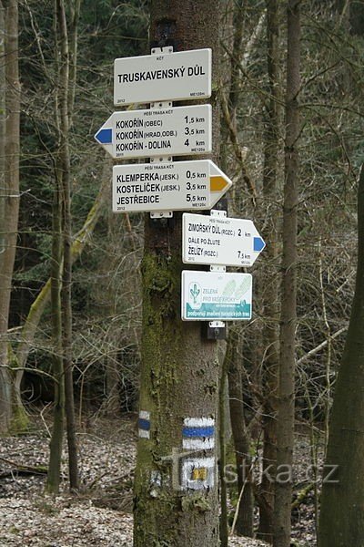 Placa de sinalização Truskavenský důl