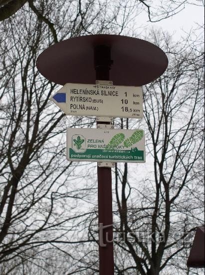 Signpost at the main station