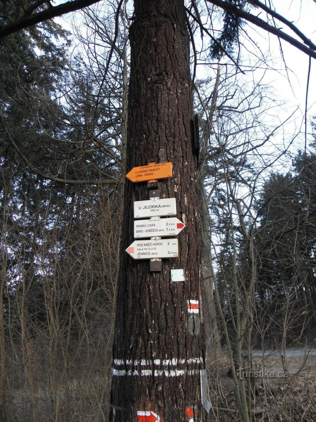 Signpost U Jezírka - February 6.2.2012, XNUMX