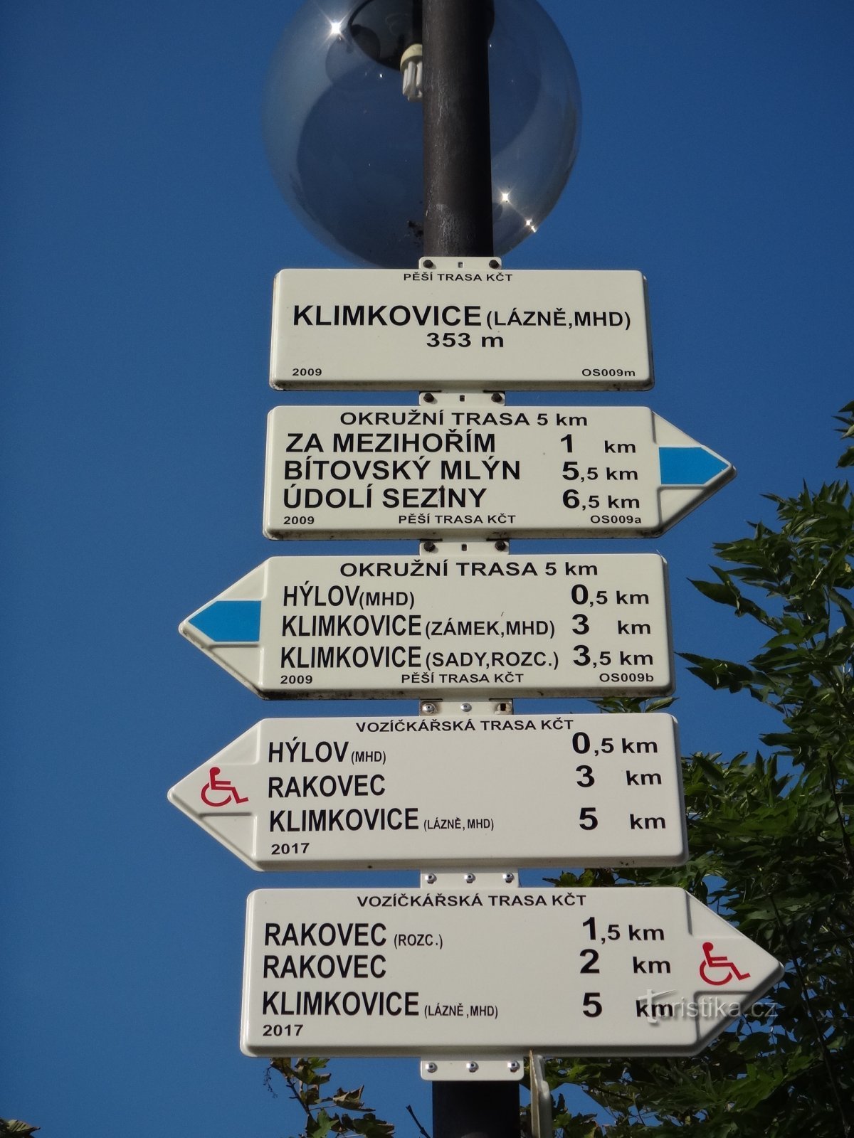 signpost at the spa