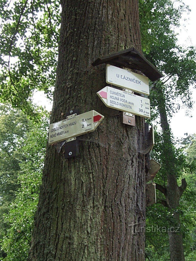 Placa de sinalização U Láznicek