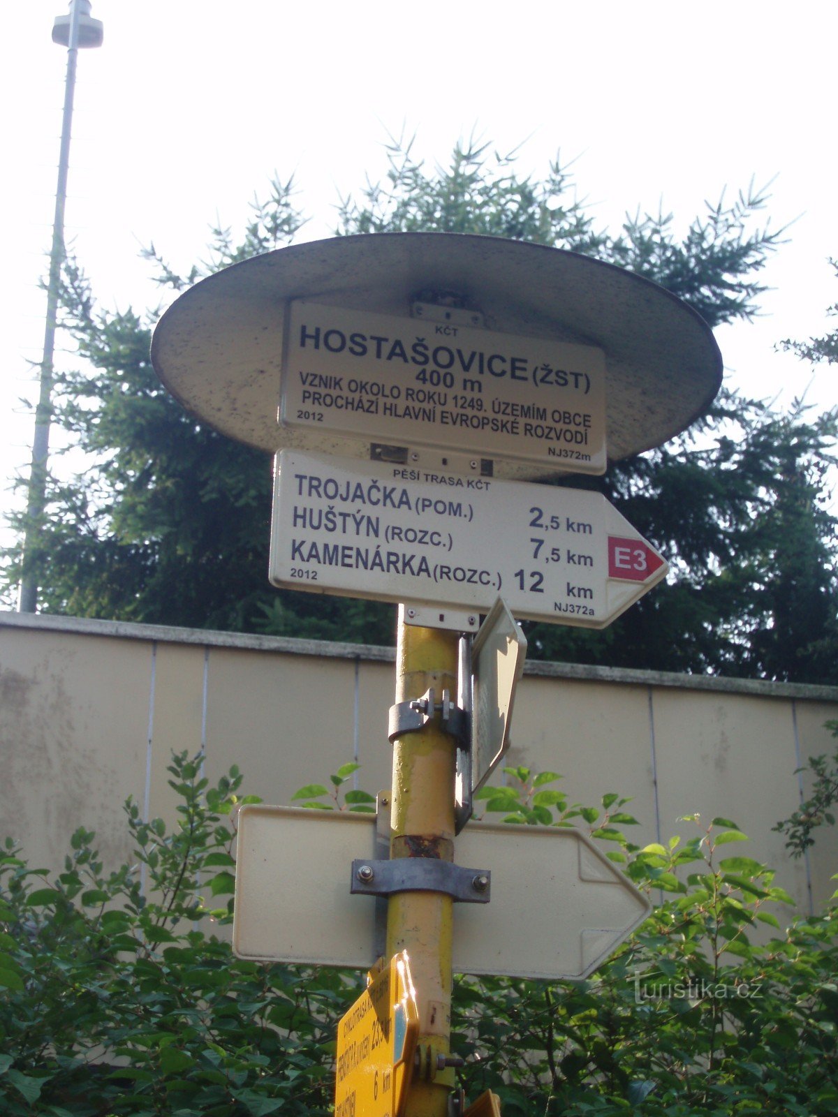 Signpost at the station