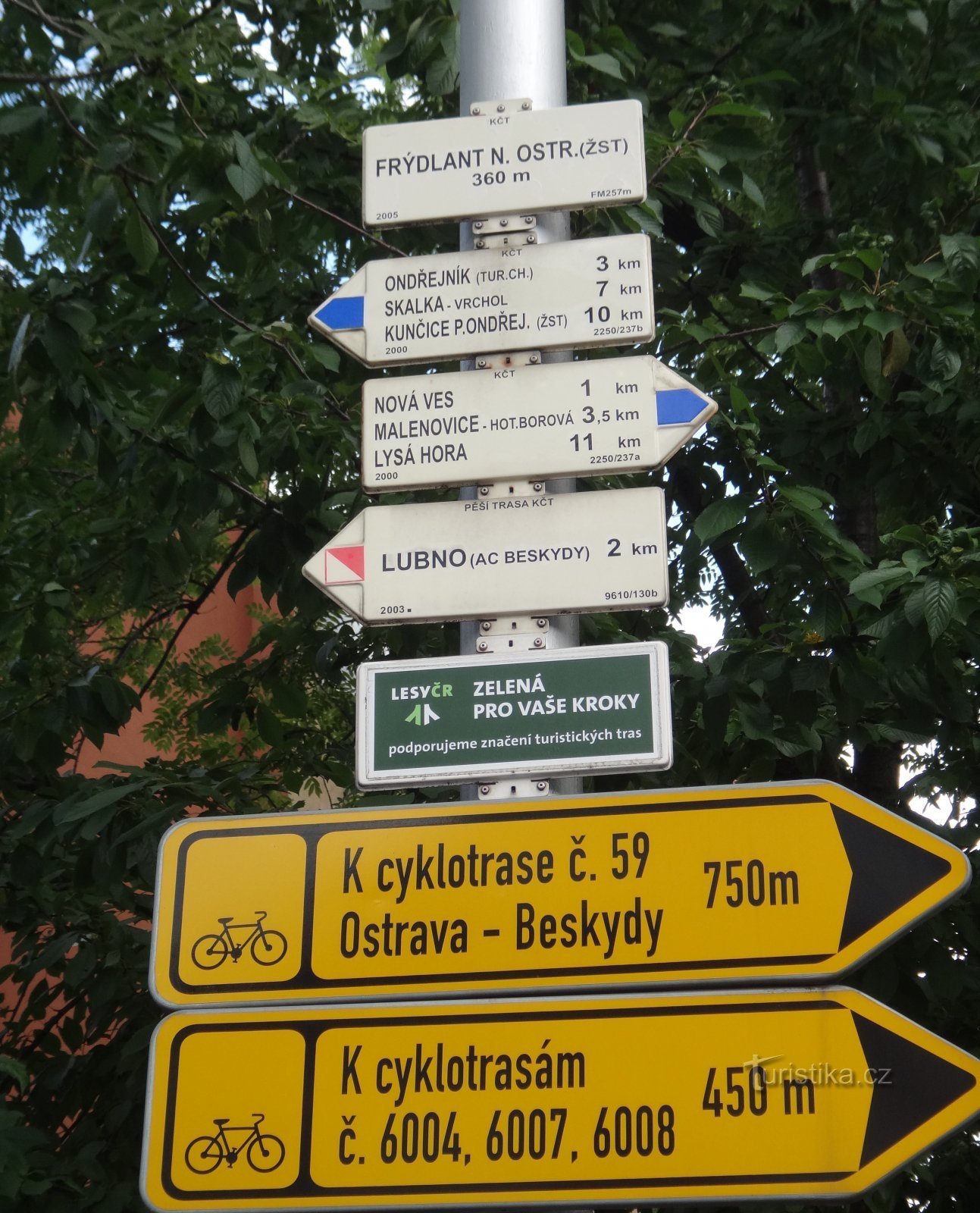 signpost at the station