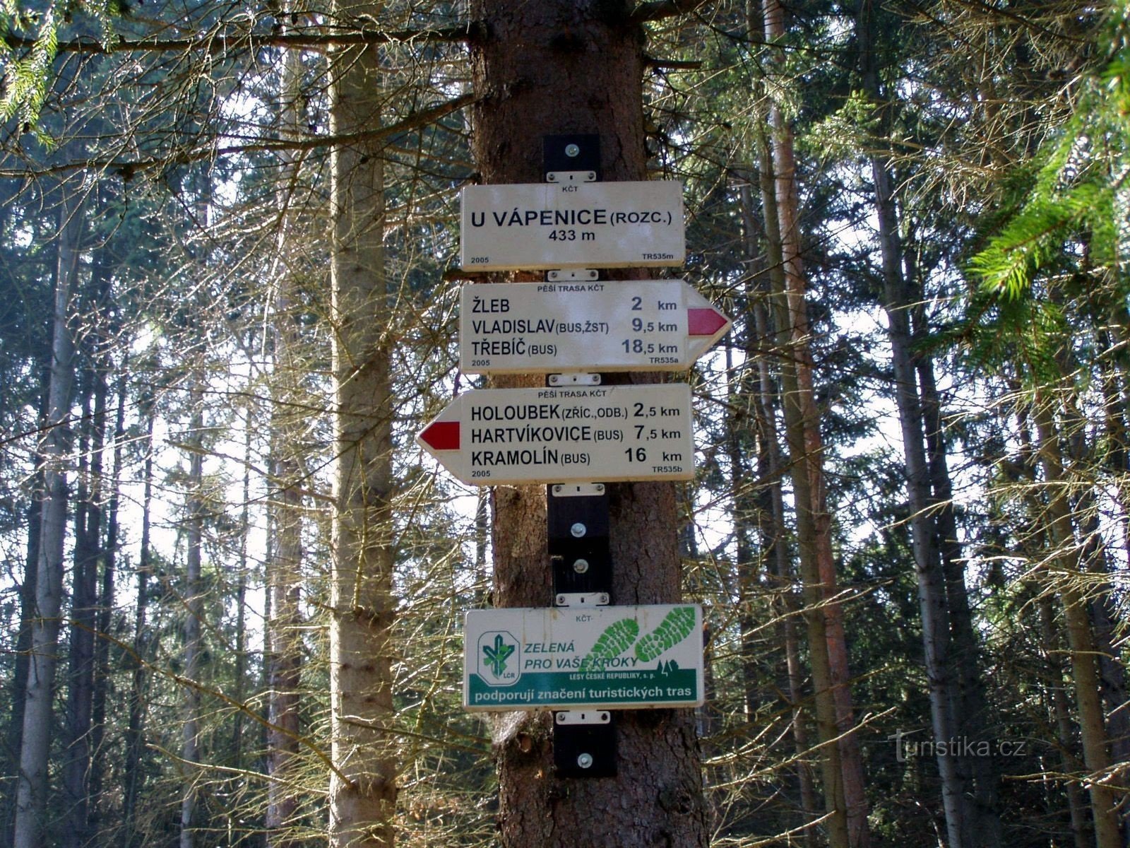 Segnaletica vicino a Vapenice