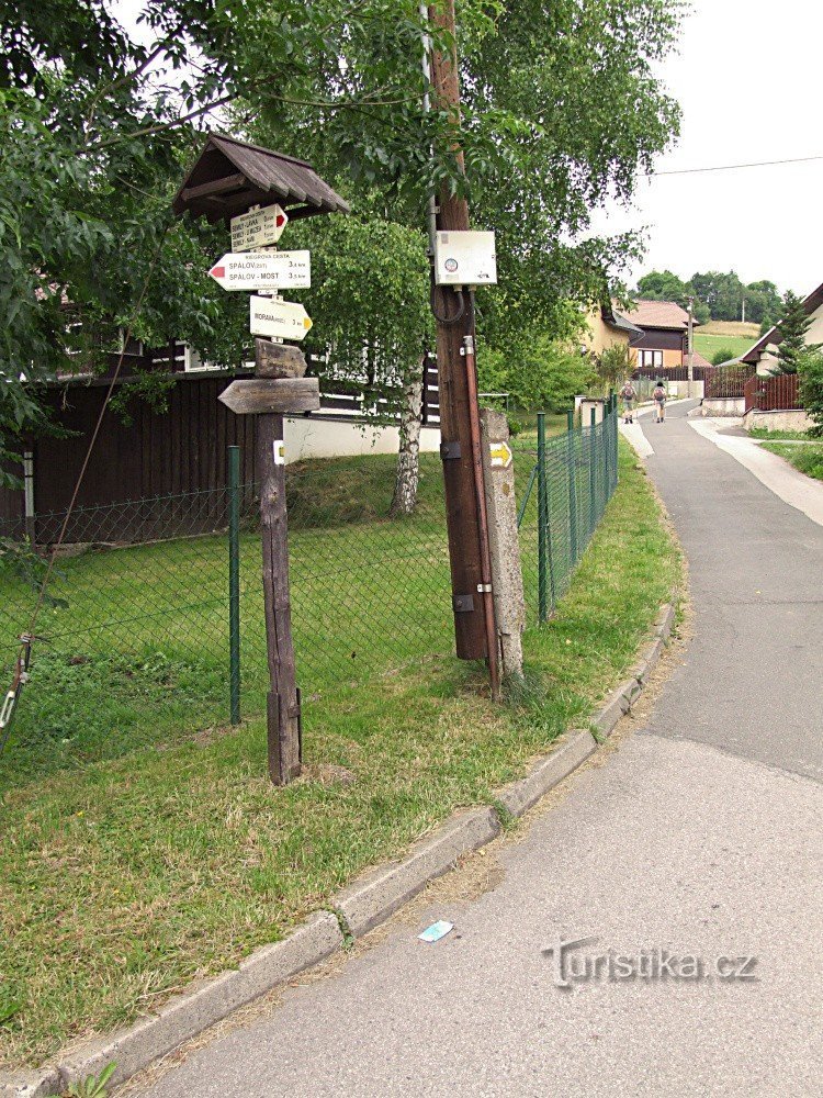 Signpost in Bítouchov