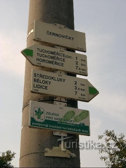 Πινακίδα στο Černovičky