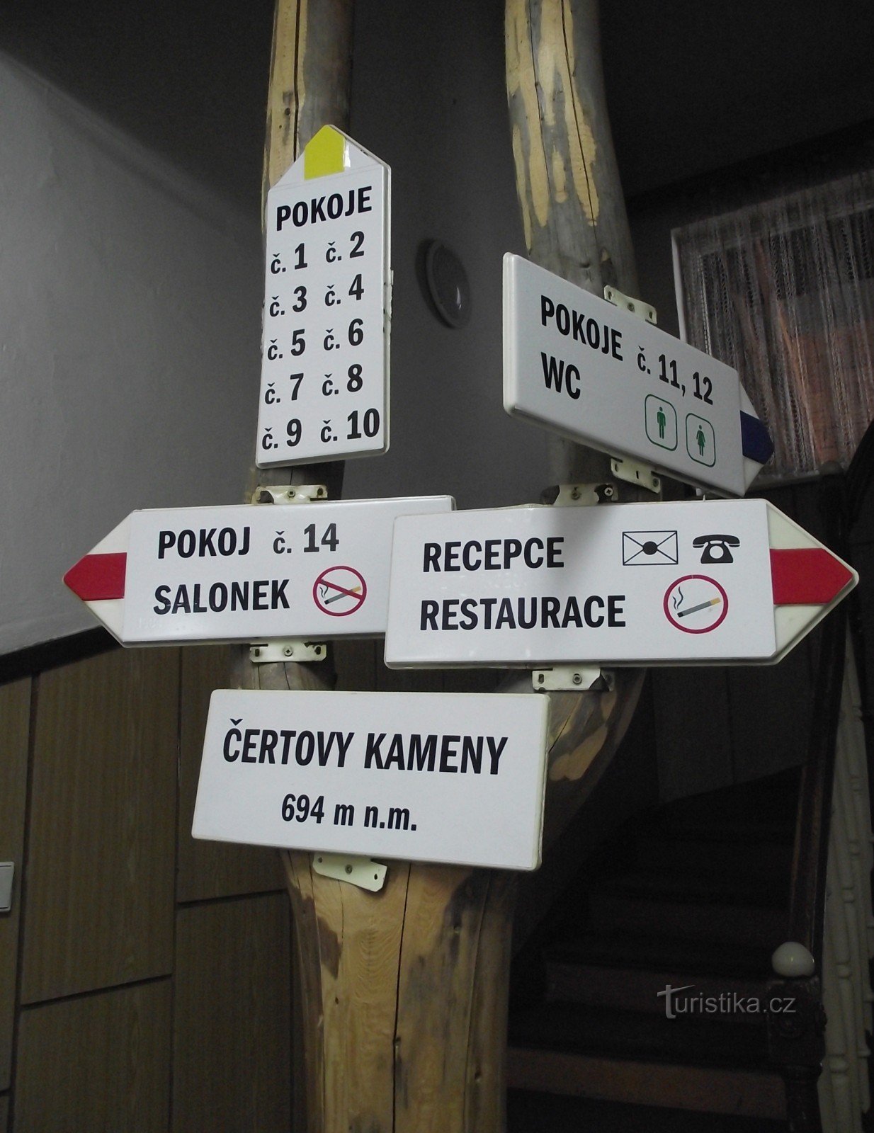 signpost in the interior