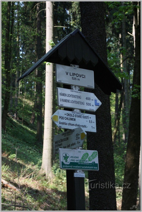 Placa de sinalização em Lipovci