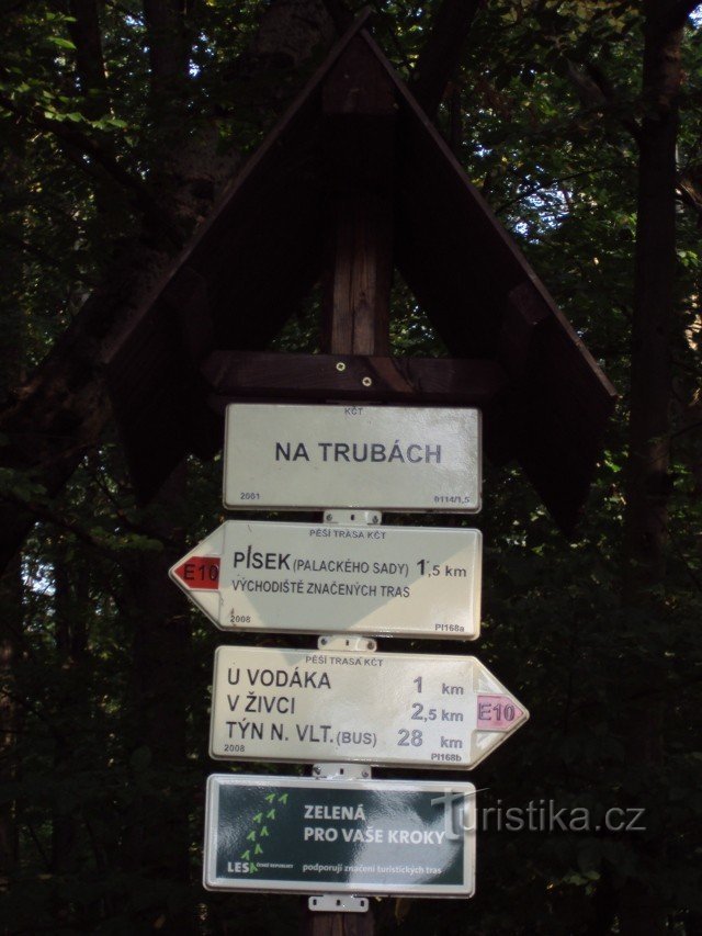 Wegweiser in Trubá