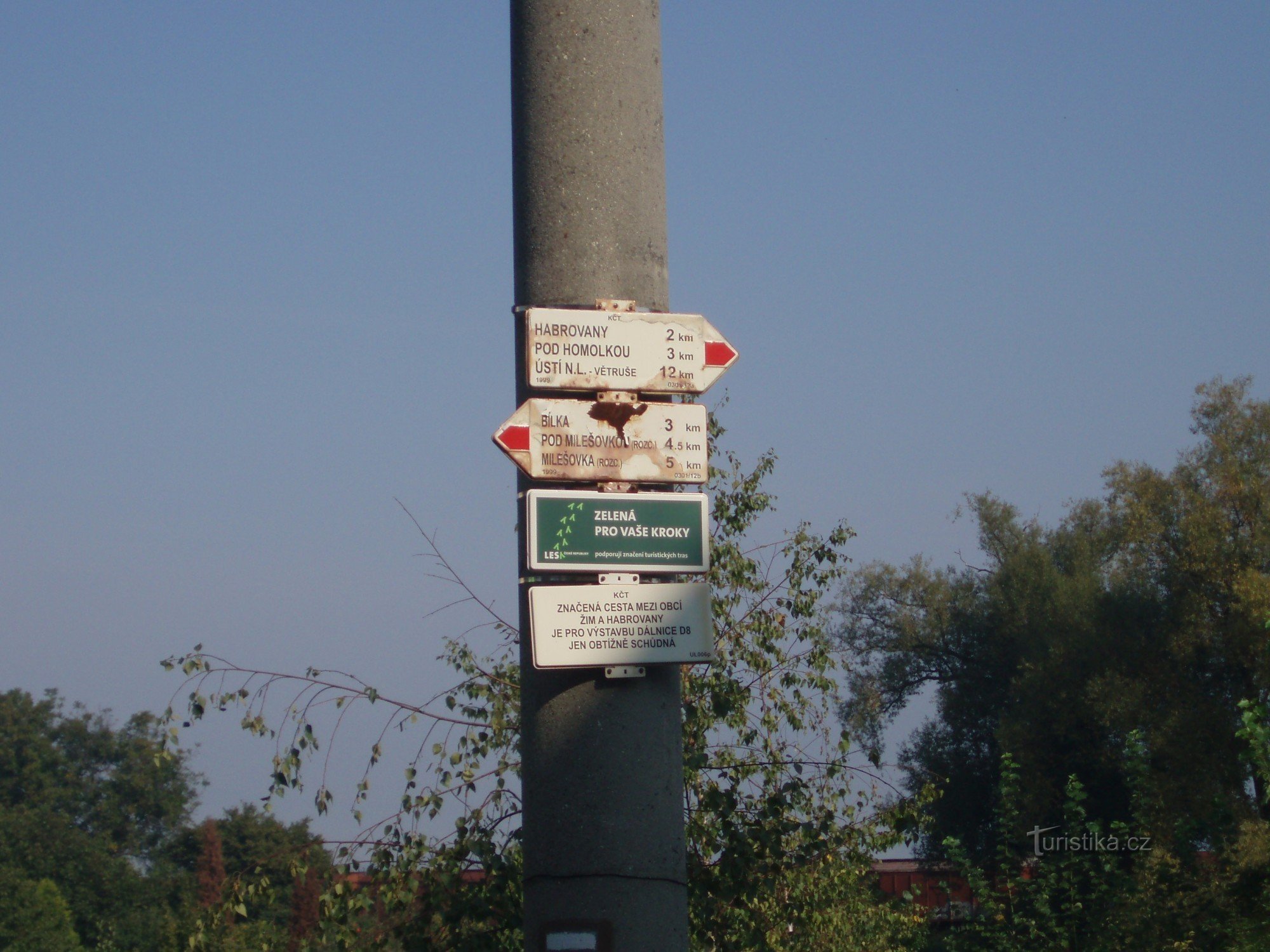 Signpost in Žim