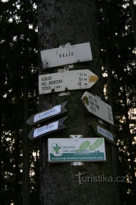 Velíž signpost