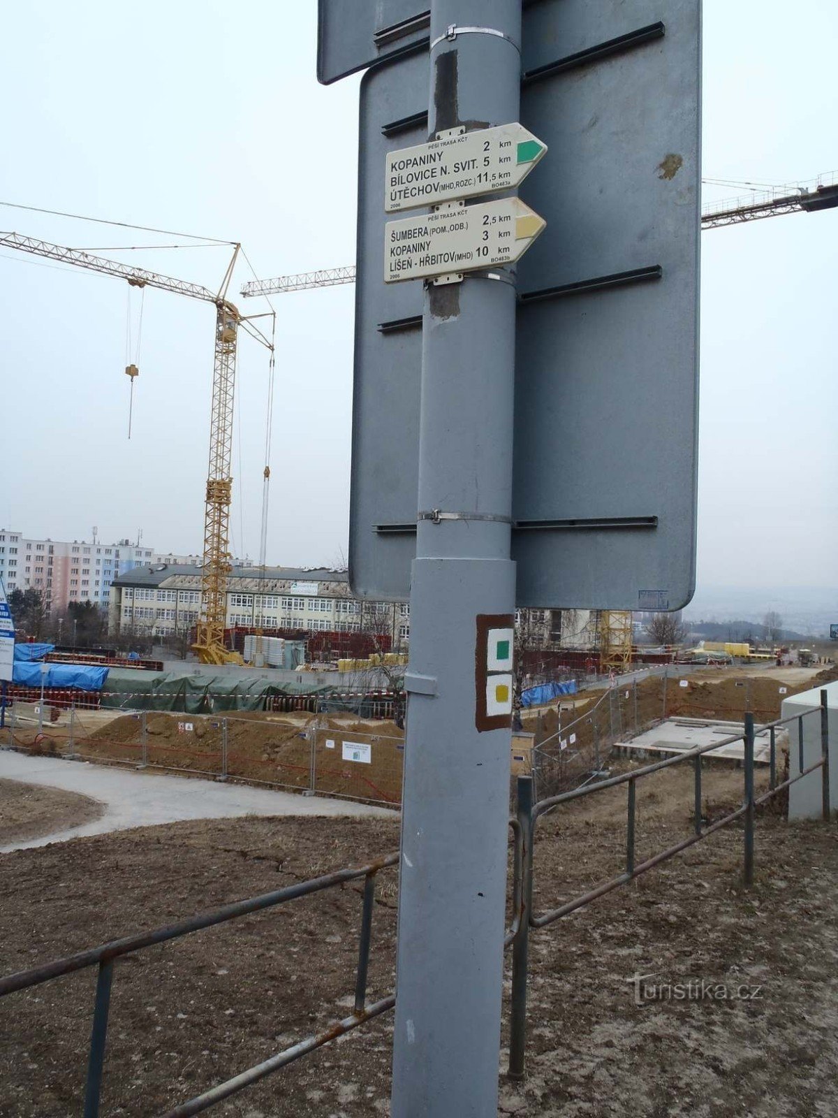 Velká Klajdovka signpost - February 6.2.2012, XNUMX
