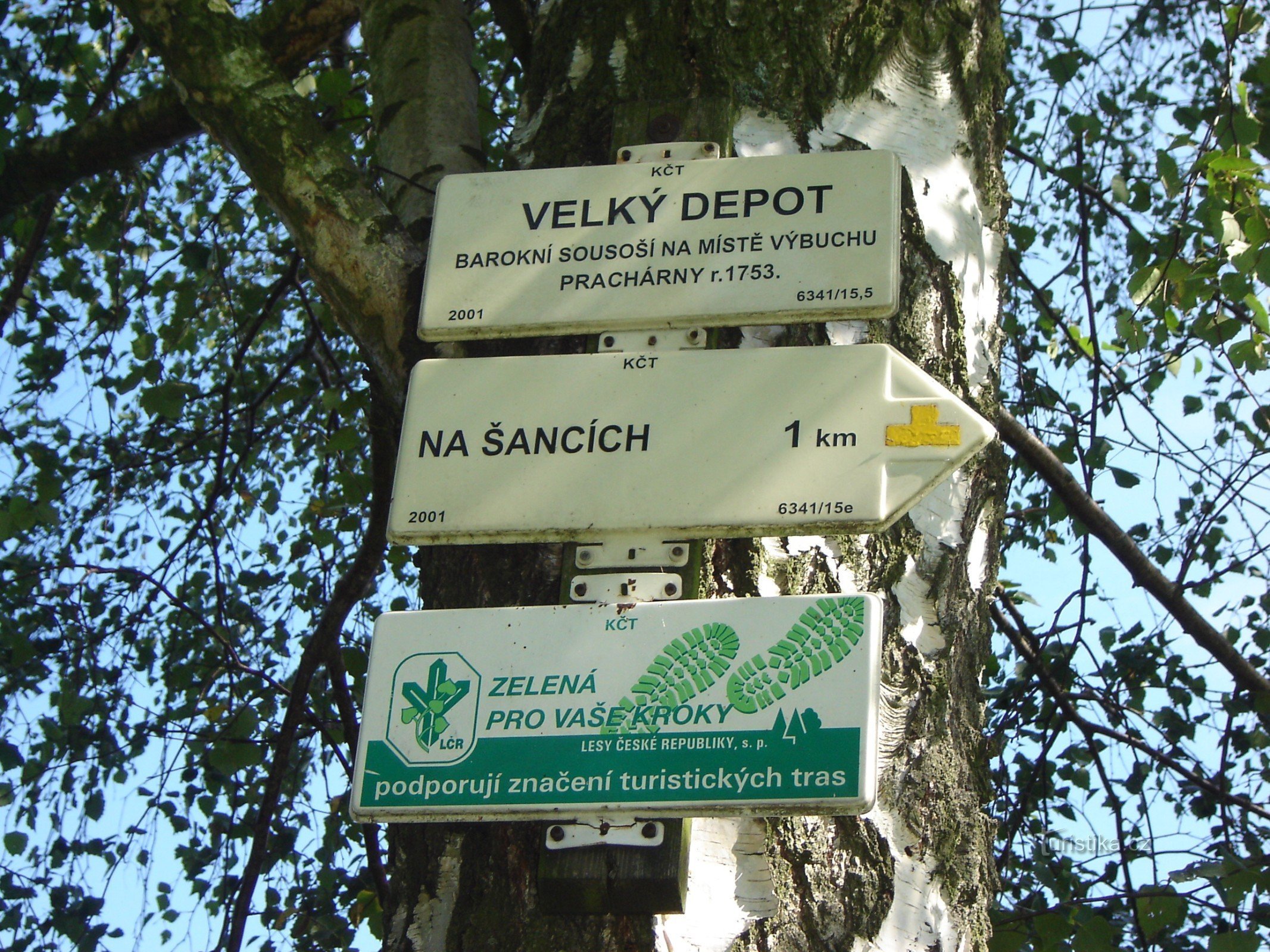 placa de sinalização Velký Depot