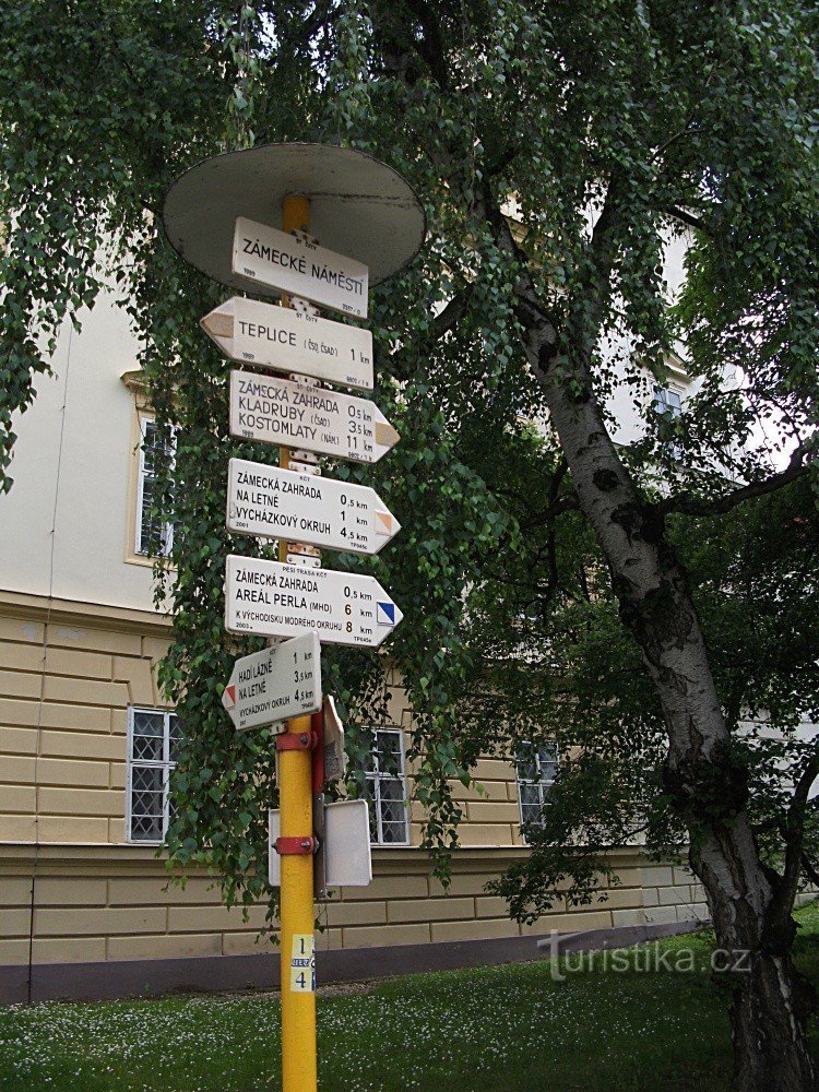 Castle Square signpost